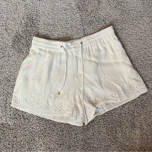 Ella Moss Ivory Shorts with Eyelets Size S